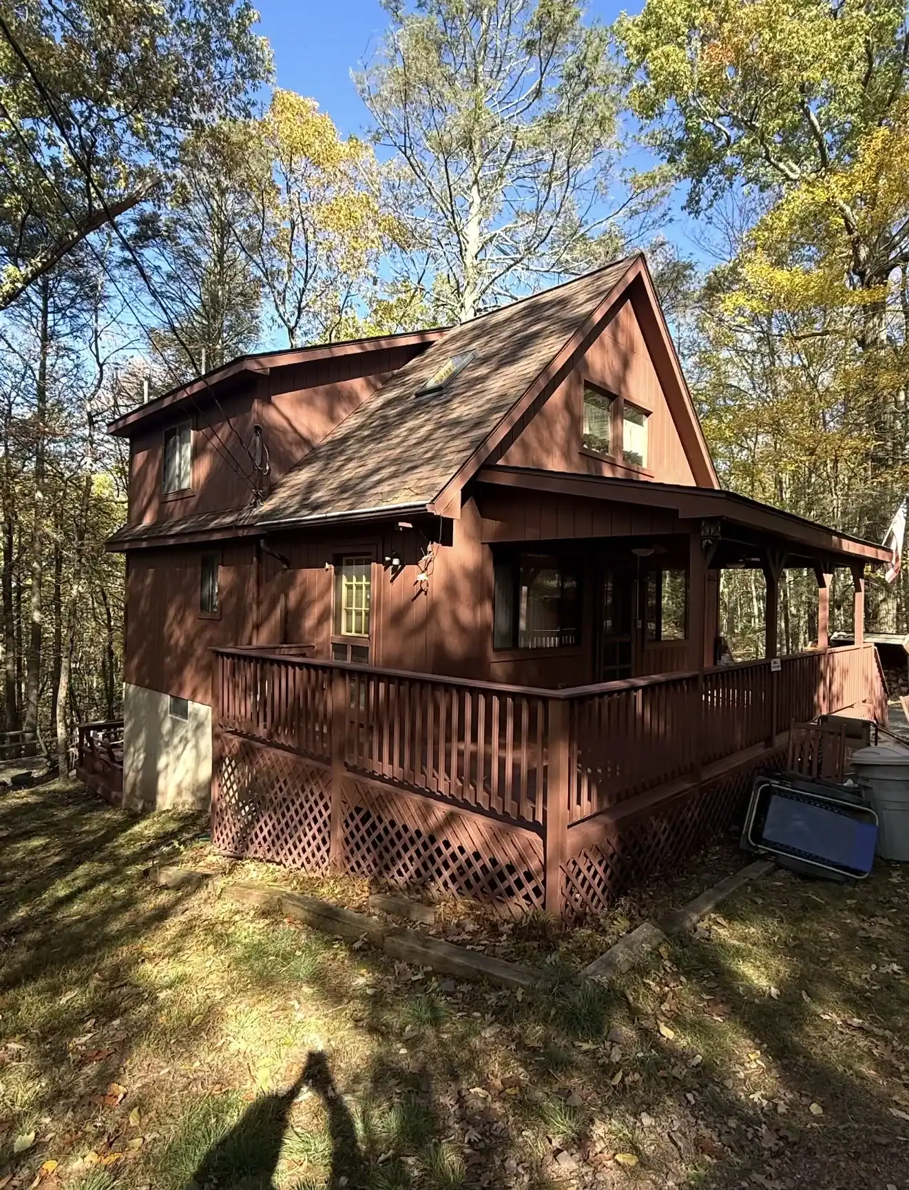 After Photo (Tangle Wood Project) Wood staining project complete